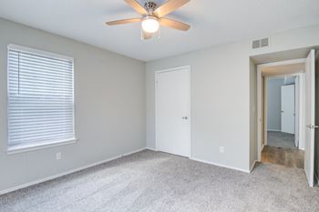 Plush carpeting in bedrooms
